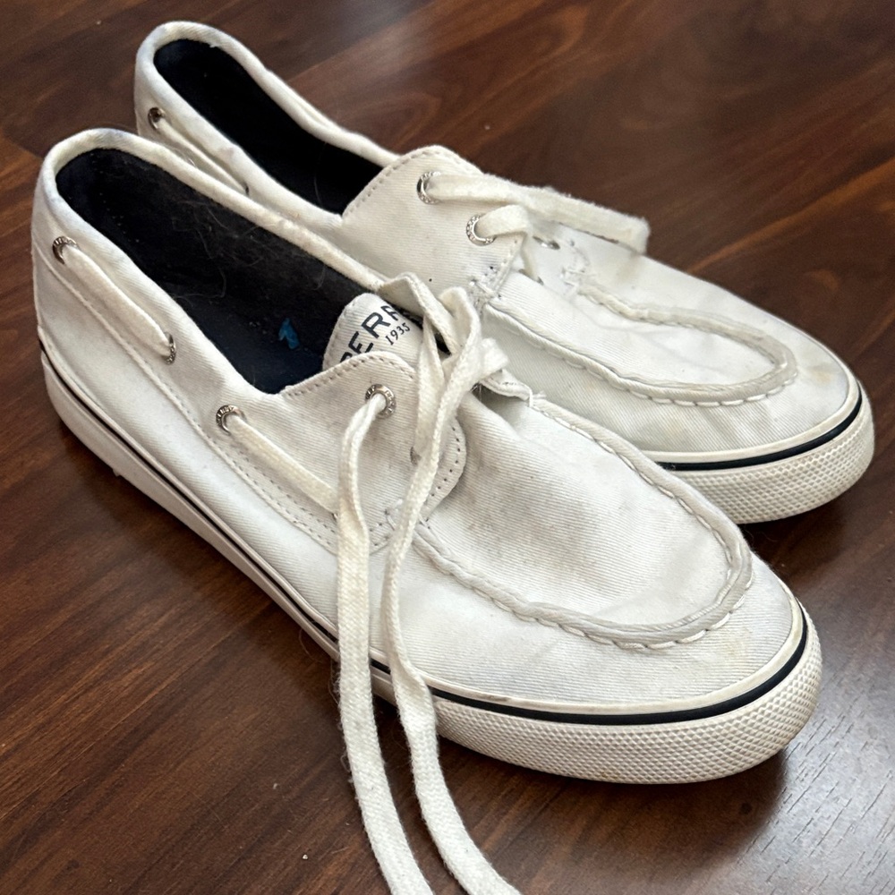 Sperry Men's Off-White Boat Shoes